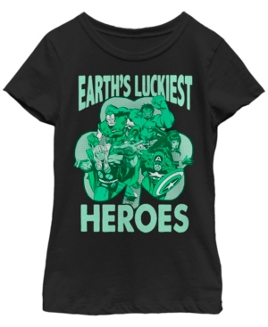 Big Girls Marvel Luck of the Hero Short Sleeve T-shirt