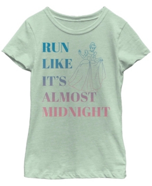 Big Girls Disney Princesses Run Like It's Almost Midnight Short Sleeve T-shirt