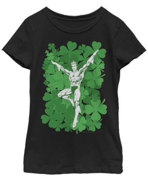 Big Girls Justice League Lucky Aquaman Short Sleeve T-shirt