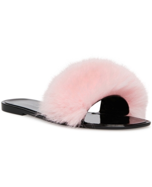 Steve Madden Women's Fritzie Pom Pom Jelly Sandals