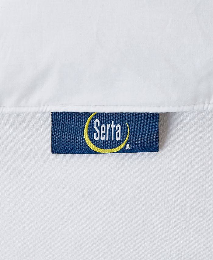 Serta White Goose Feather & Down Fiber Featherbed, Twin Macy's