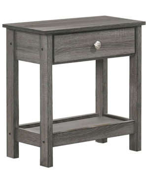 Furniture Of America Cella 1-drawer End Table In Silver