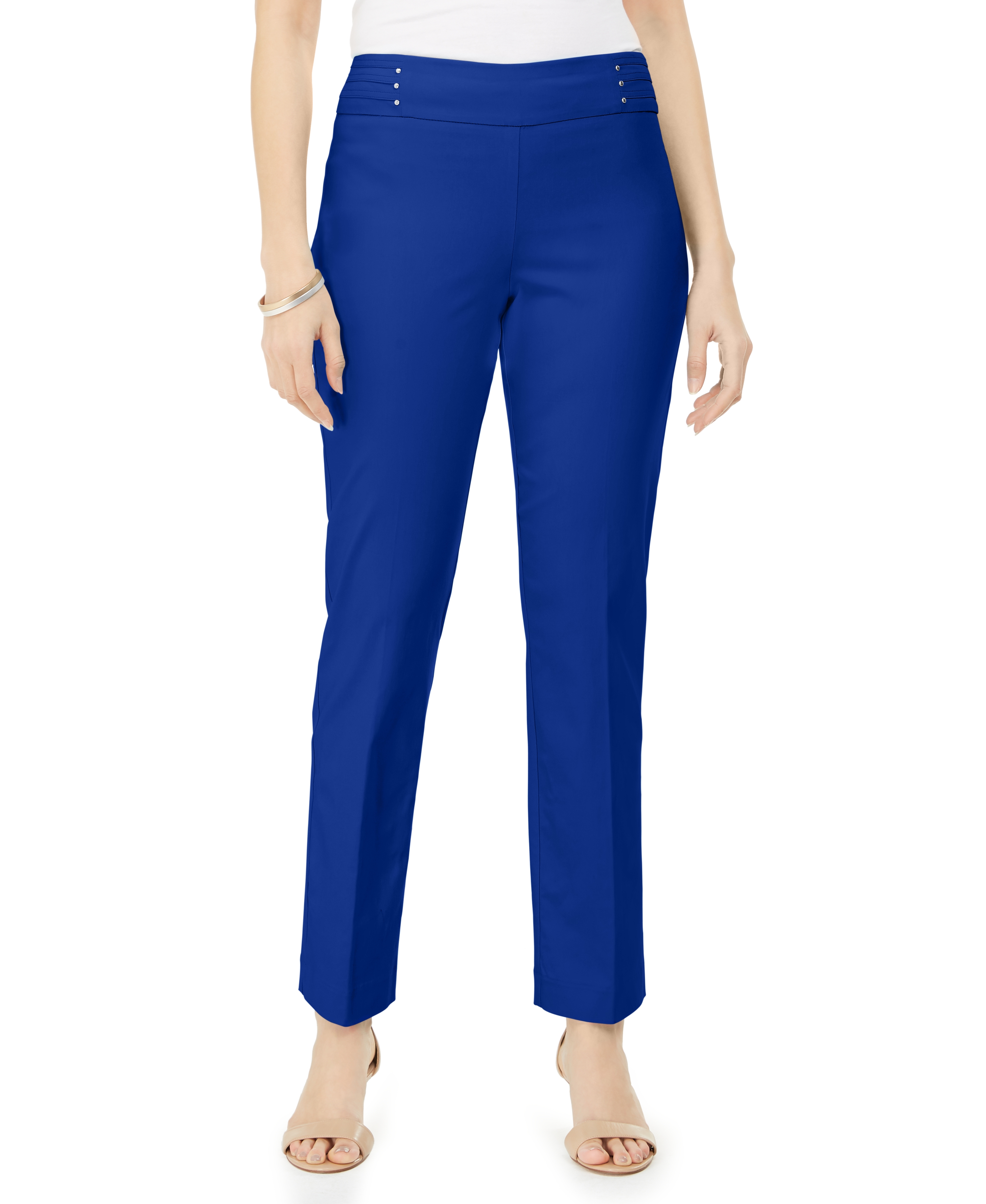 JM Collection Studded Pull On Tummy Control Pants Regular Short Lengths eBay
