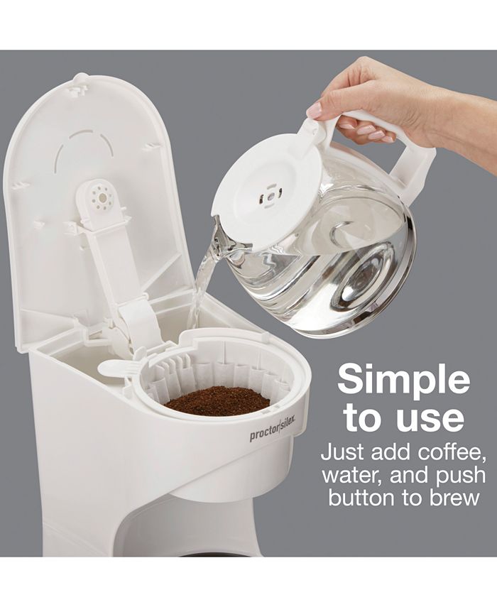 Proctor Silex 12Cup Coffee Maker, Compatible with Smart Plugs Macy's