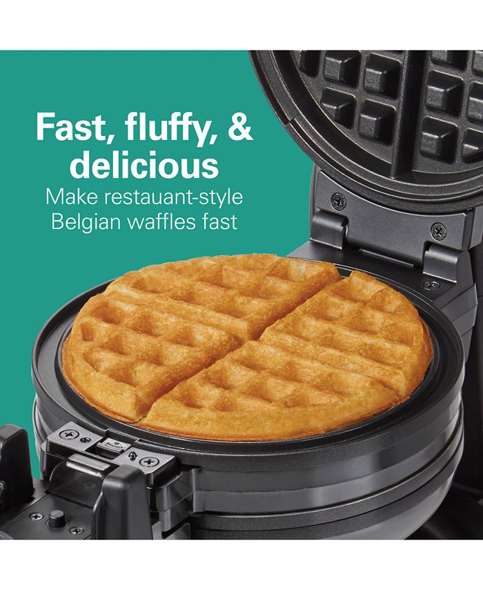 Hamilton Beach Nonstick Rotating Double Belgian Waffle Maker Macy's