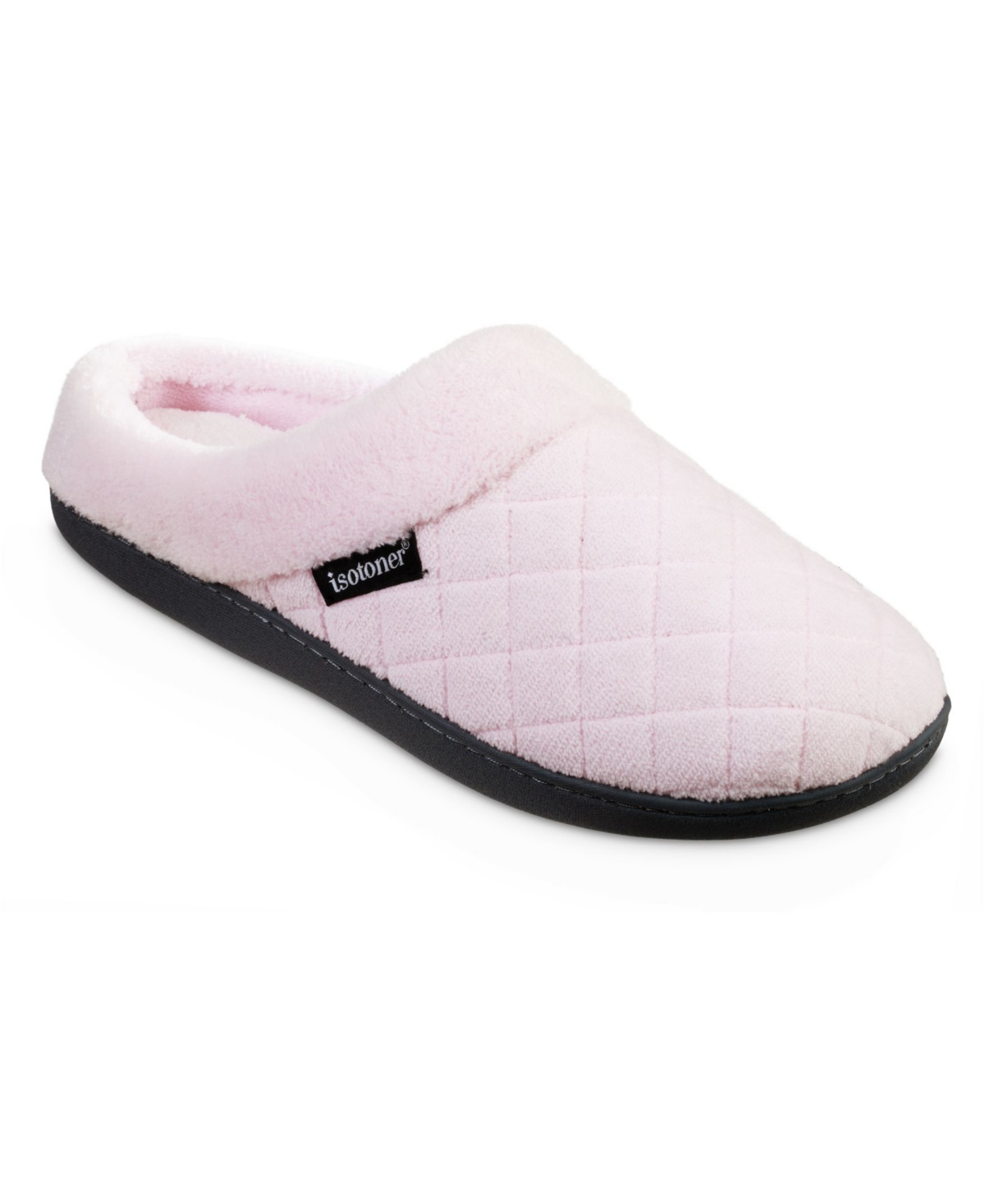 Women's Memory Foam Microterry Milly Hoodback Slippers - Peony