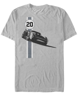 Fifth Sun Men's Racing Storm Short Sleeve Crew T-shirt In Silver