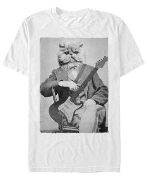 Fifth Sun Men's Cat Levine Short Sleeve Crew T-shirt In White