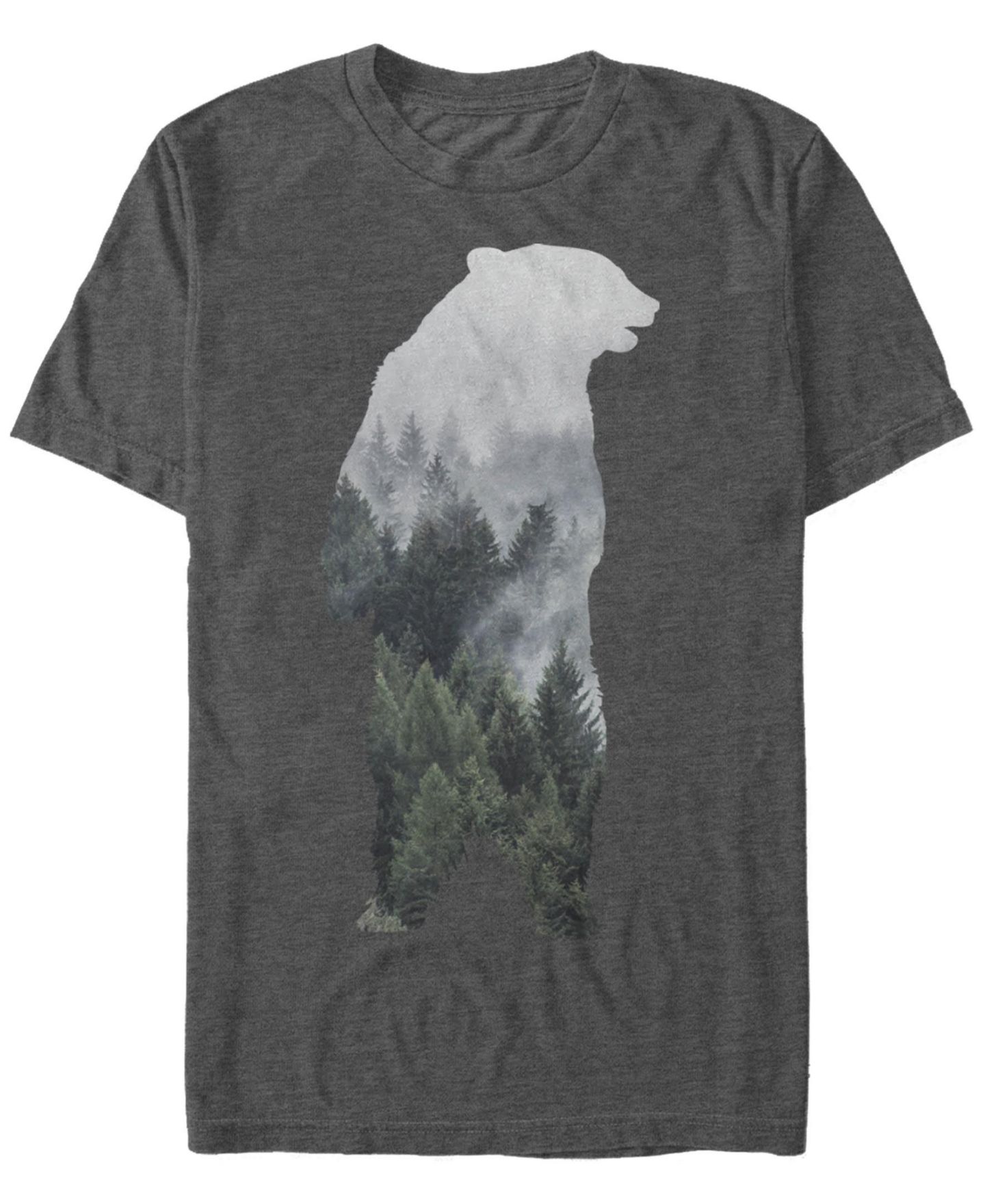 Мужская футболка Fifth Sun Bear Mountain Short Sleeve Crew, цвет: Угольный меланжевый — фото 1