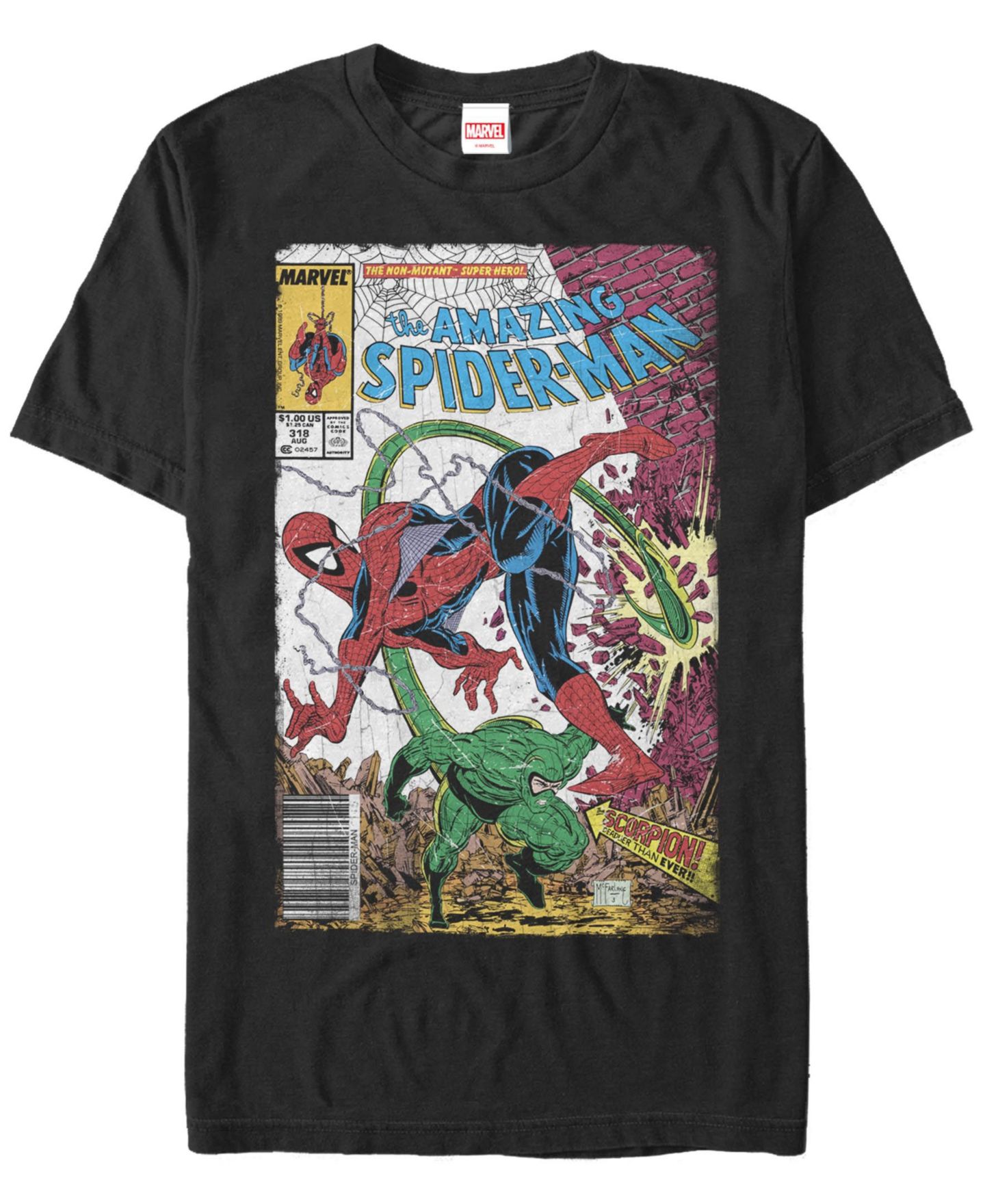 Мужская футболка Fifth Sun Spider Scorpion Short Sleeve Crew, цвет: Чёрный — фото 1