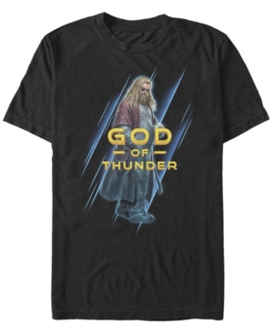 Fifth Sun Men's God Of Thunder Short Sleeve Crew T-shirt In Black