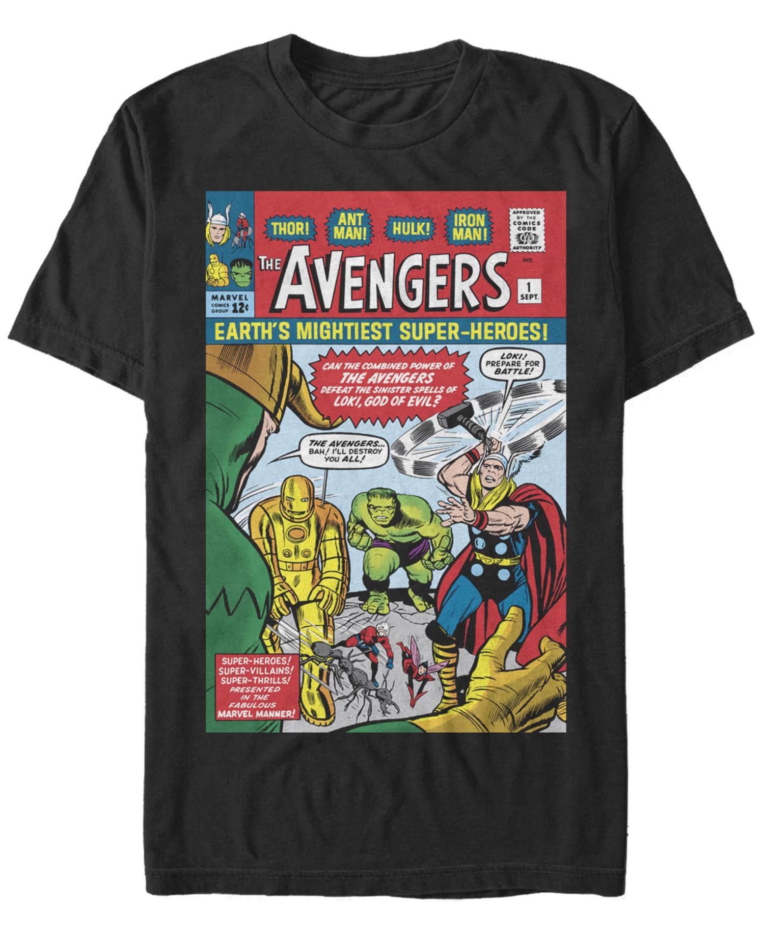 Men's Avengers Cover Short Sleeve Crew T-shirt