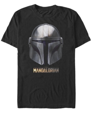 Fifth Sun Men's Mandalorian Helmet Short Sleeve Crew T-shirt In Black