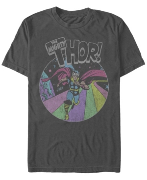 Fifth Sun Men's Grunge Thor Short Sleeve Crew T-shirt In Charcoal
