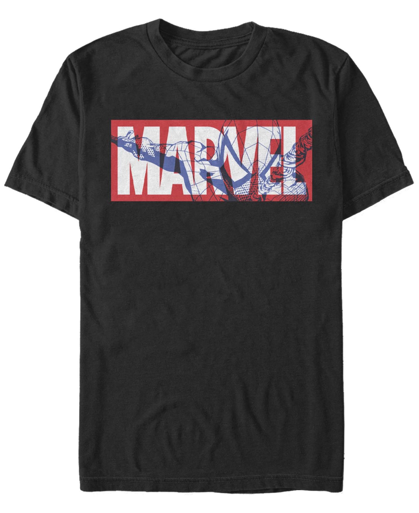 Мужская футболка Fifth Sun Spider Marvel Short Sleeve Crew, цвет: Чёрный — фото 1