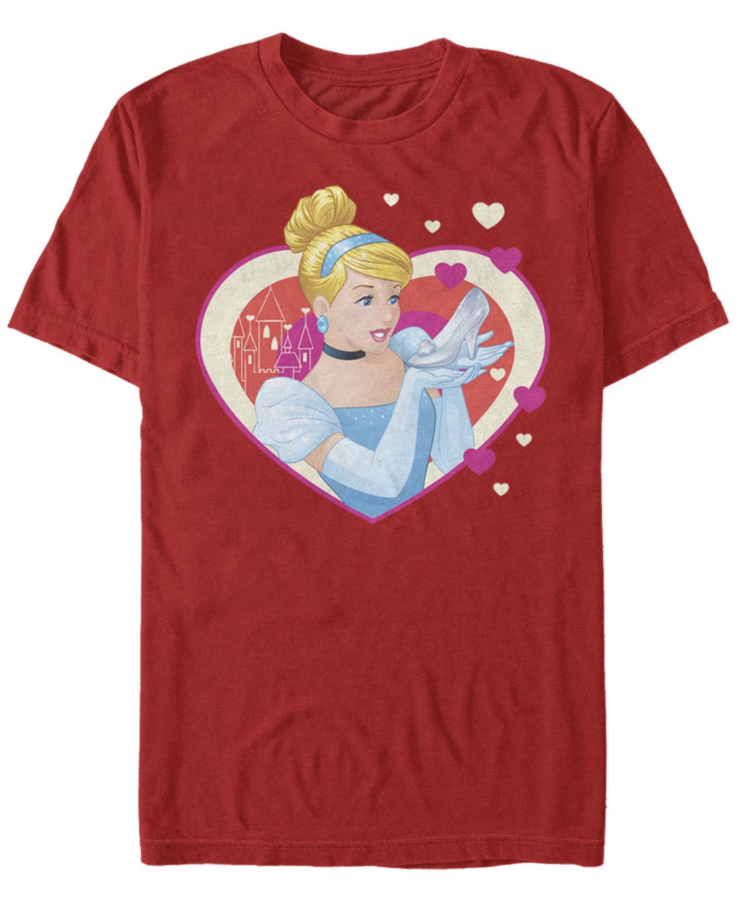 Мужская футболка Fifth Sun Cinderella Hearts Short Sleeve Crew, цвет: Красный — фото 1