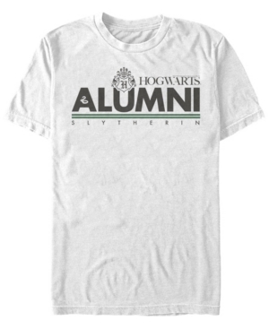 Fifth Sun Men's Alumni Slytherin Short Sleeve Crew T-shirt In White