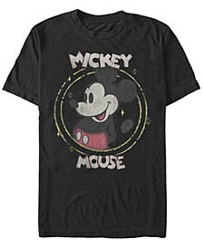 Men's Happy Mickey Short Sleeve Crew T-shirt