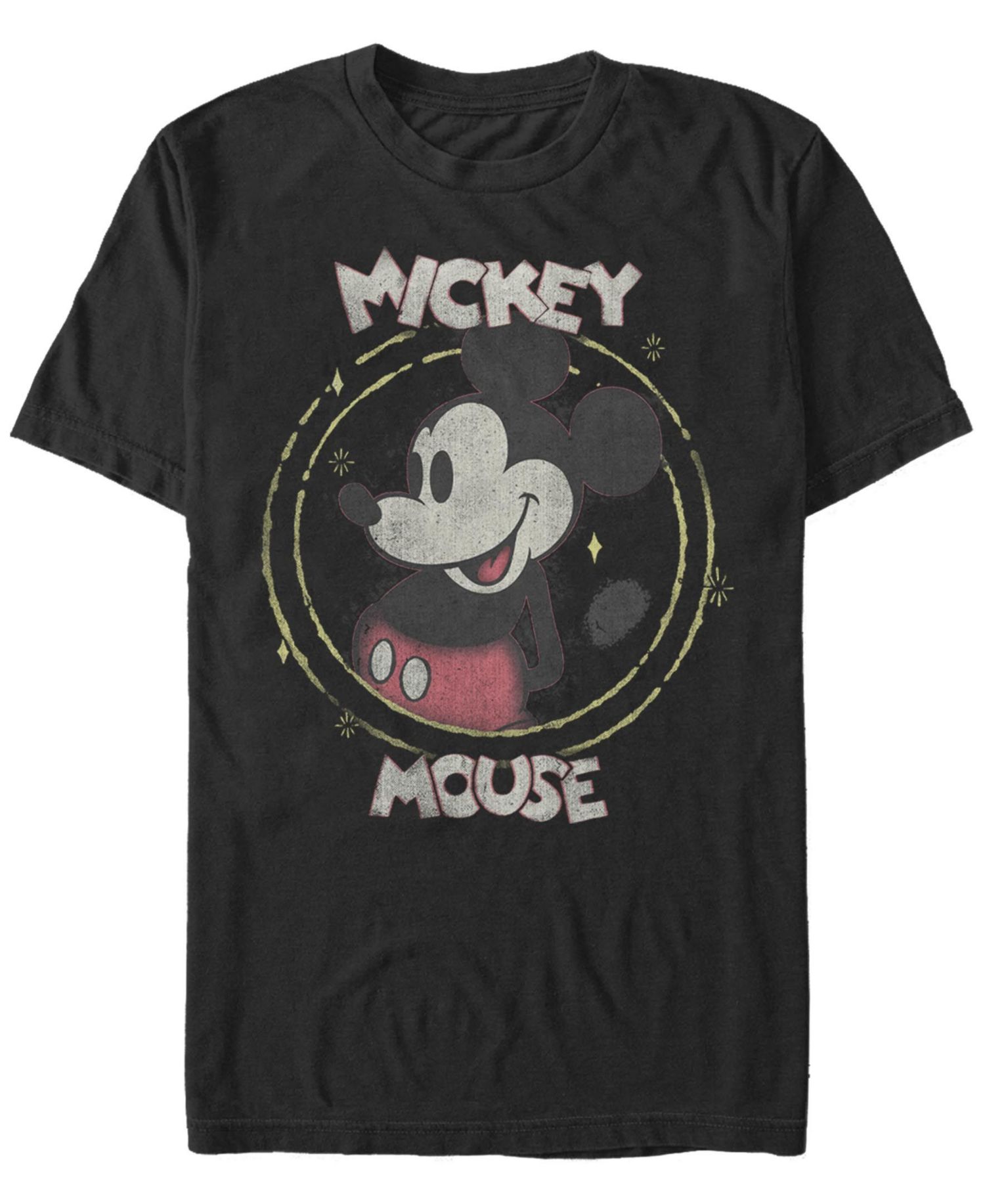 Men's Happy Mickey Short Sleeve Crew T-shirt