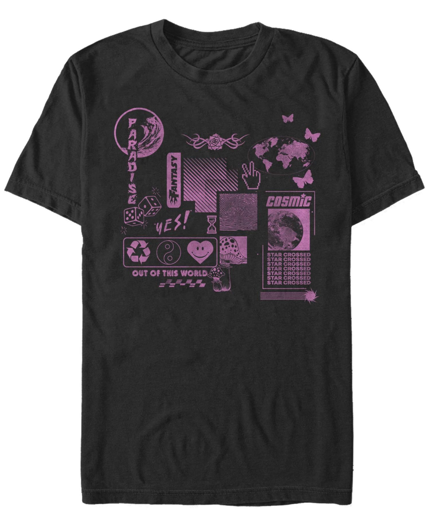Men's Clipart Collage Short Sleeve Crew T-shirt