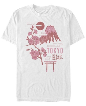 Fifth Sun Men's Tokyo Japan Short Sleeve Crew T-shirt In White