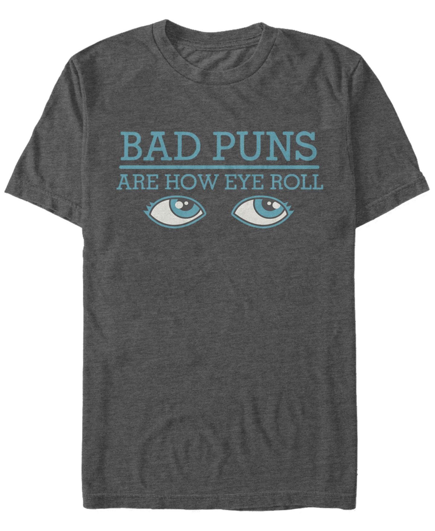 Мужская футболка Fifth Sun Bad Puns Eye Short Sleeve Crew, цвет: Угольный меланжевый — фото 1
