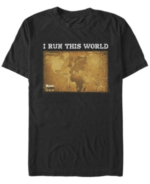 Fifth Sun Men's I Run This World Short Sleeve Crew T-shirt In Black
