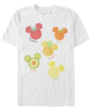 Fifth Sun Men's Assorted Fruit Short Sleeve Crew T-shirt In White