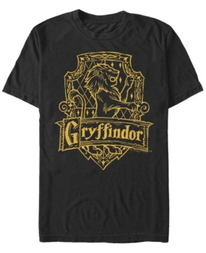Fifth Sun Men's Gryffindor Crest Short Sleeve Crew T-shirt In Black
