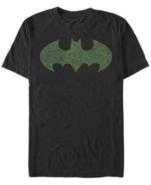 Fifth Sun Men's Batman Clover Logo Short Sleeve Crew T-shirt In Black