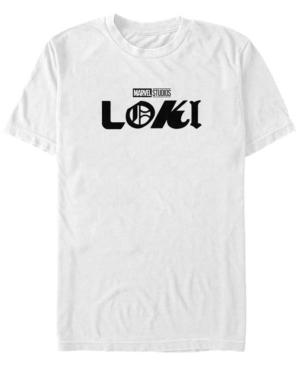 Fifth Sun Men's Loki Logo Short Sleeve Crew T-shirt In White