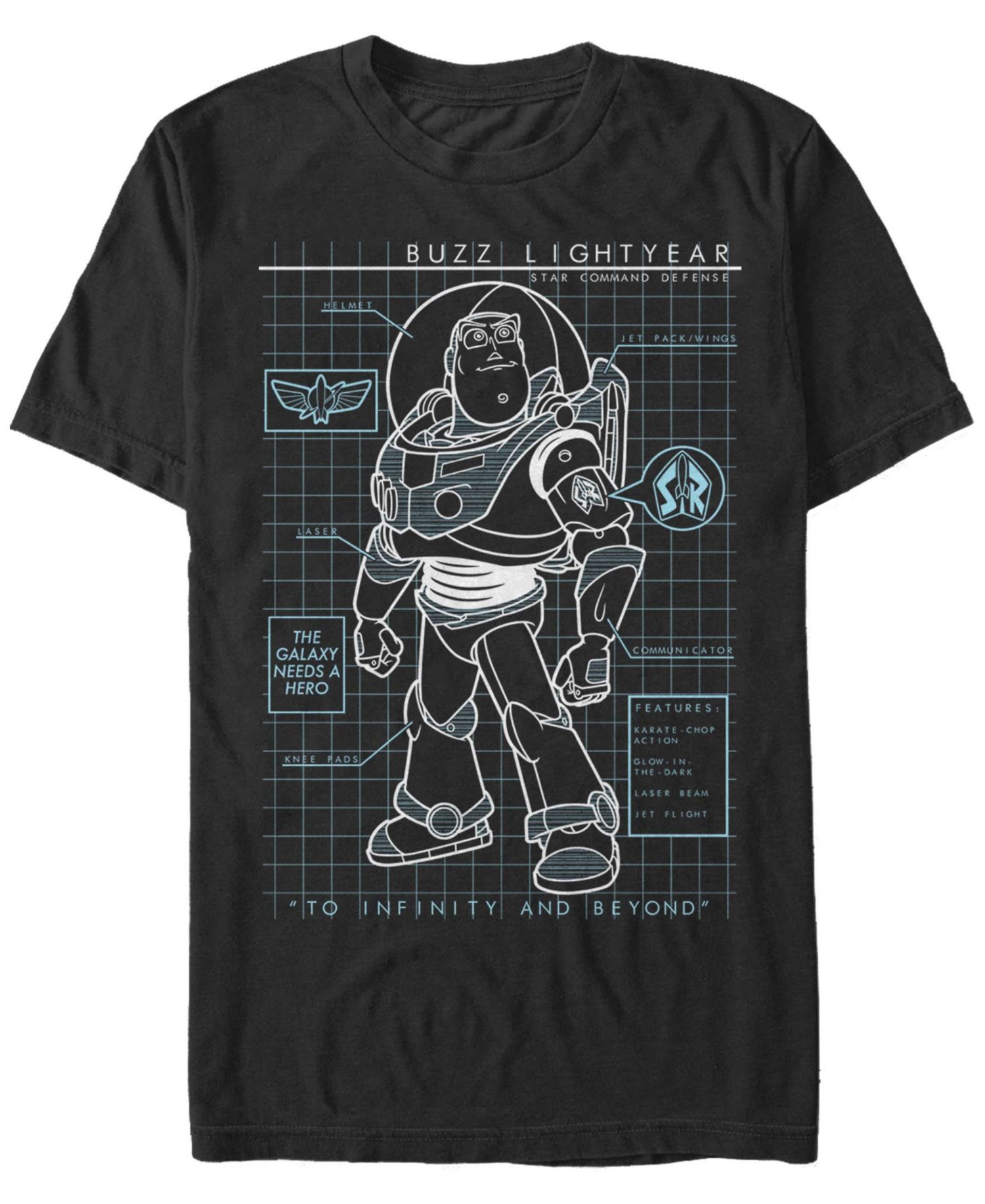 Men's Buzz Schematic Short Sleeve Crew T-shirt