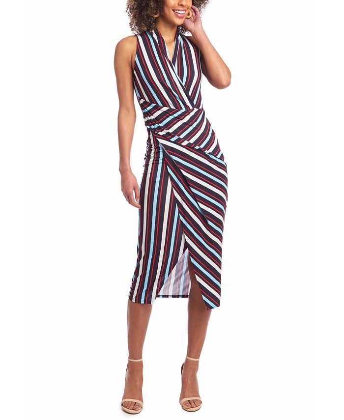 RACHEL Rachel Roy Sleeveless Striped Midi Dress & Reviews - Dresses ...