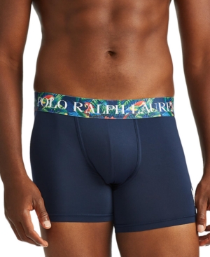 Polo Ralph Lauren Men's Logo Waistband Recycled Microfiber Boxer Briefs