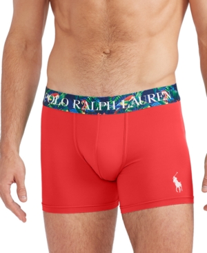Polo Ralph Lauren Men's Logo Waistband Recycled Microfiber Boxer Briefs