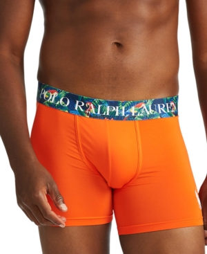 Polo Ralph Lauren Men's Logo Waistband Recycled Microfiber Boxer Briefs