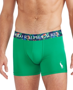 Polo Ralph Lauren Men's Logo Waistband Recycled Microfiber Boxer Briefs