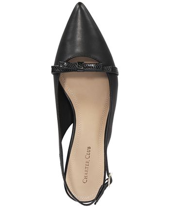 Charter Club Gilaa Slingback Pumps, Created for Macy's & Reviews 