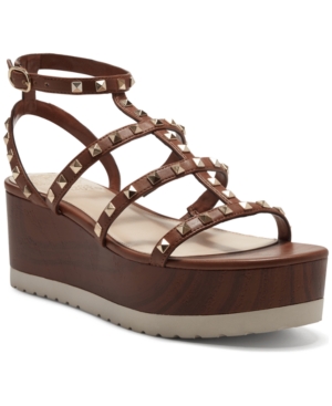 Vince Camuto Women's Pemolie Gladiator Lug Wedge Sandals Women's Shoes