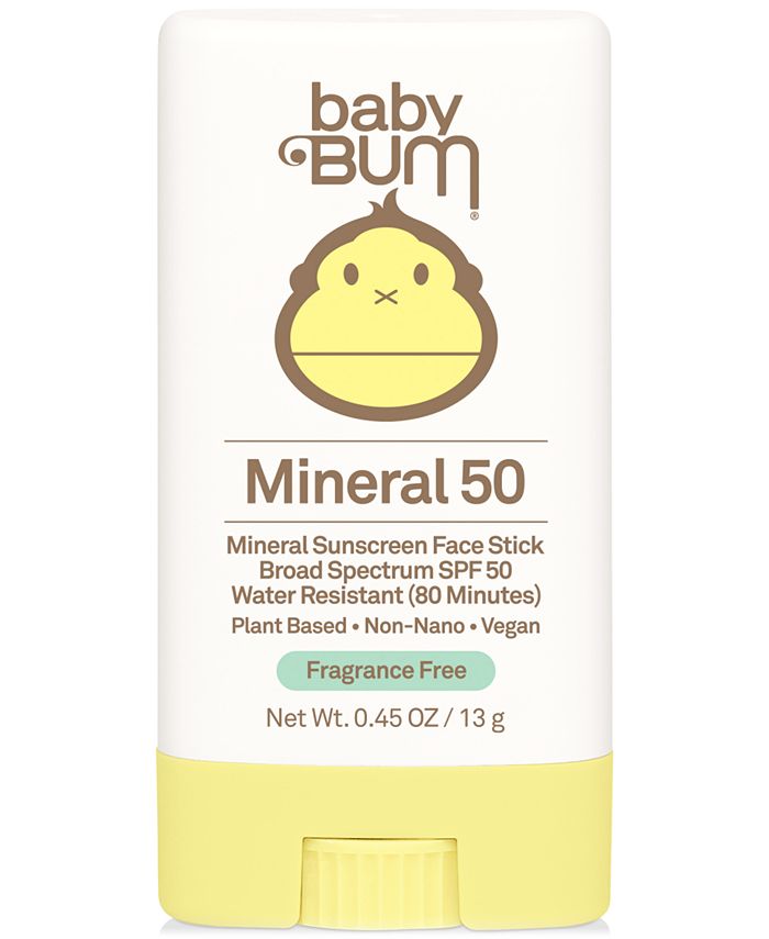 Sun Bum Baby Bum SPF 50 Mineral Sunscreen Face Stick, 0.45 oz. Macy
