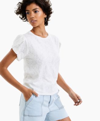 LNA - Vylett Tulip-Sleeve Top