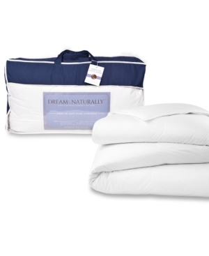 Dream Naturally Usa Origin Down Extra Warmth Sateen Comforter, Oversized King In White
