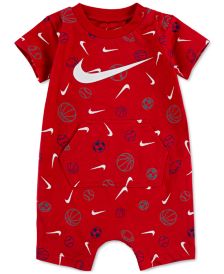 Baby Boys Sportsball-Print Romper