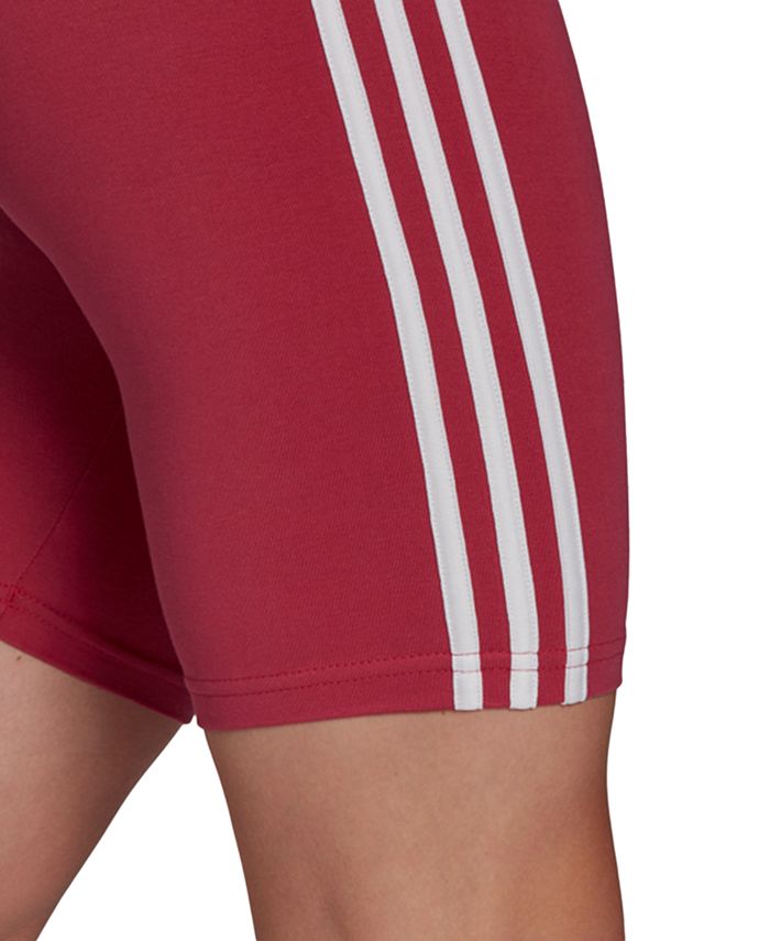 red adidas biker shorts