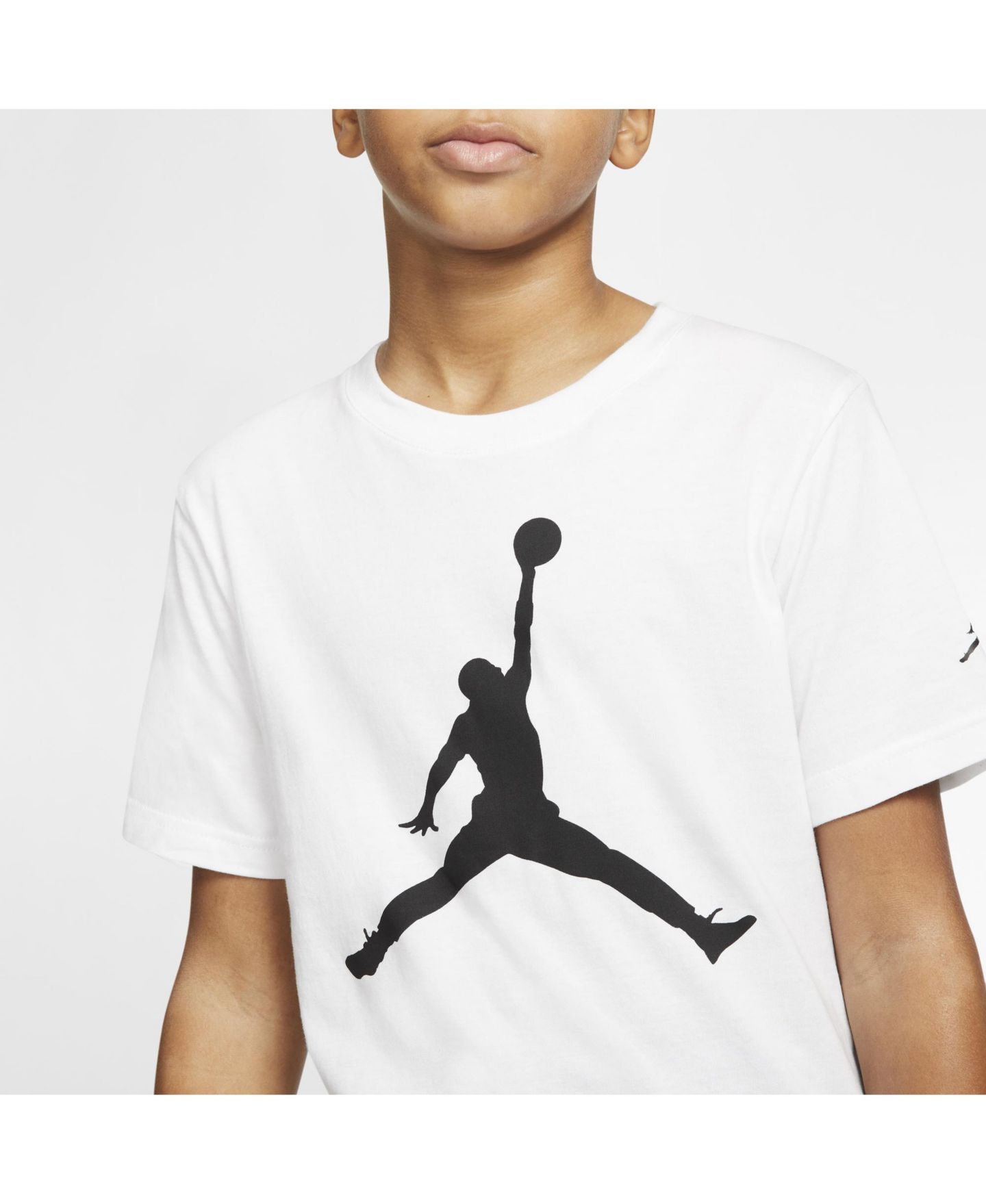 Детская футболка Jordan Jumpman Logo с принтом, цвет: Белый — фото 6