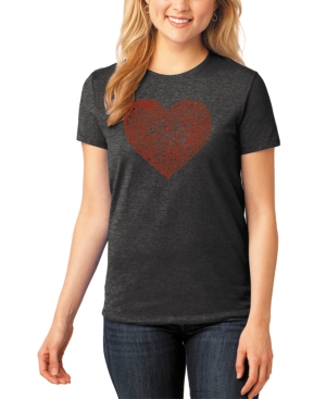 La Pop Art Plus Size Crazy Little Thing Called Love Word Art T-shirt In Gray