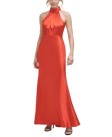 Satin Halter Gown 