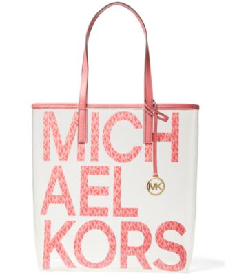 Michael kors clear plastic tote bags best sale