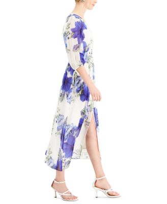 Taylor Printed Smocked-Waist Dress