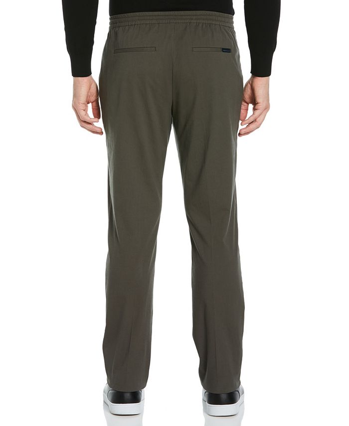Perry Ellis Men's Slim Fit Stretch Cotton Gauzy Drawcord Pant Macy's